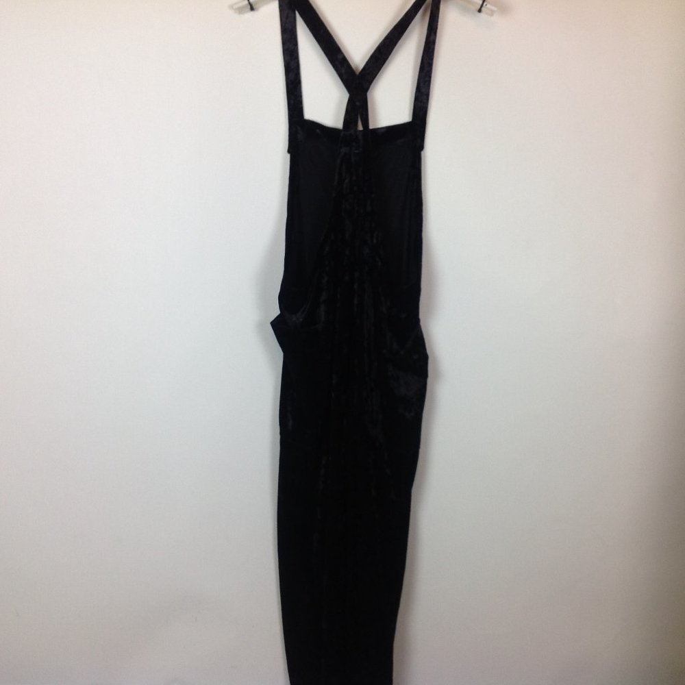New Hem & Thread Stretch Velvet Velour Romper L - Picture 4 of 6